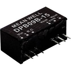 Mean Well DPB09C-15 DC/DC měnič napětí, modul 300 mA 9 W Počet výstupů: 2 x Obsah 1 ks