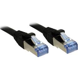 LINDY 47185 RJ45 síťové kabely, propojovací kabely CAT 6A S/FTP 20.00 m černá s ochranou 1 ks