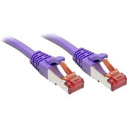 LINDY 47821 RJ45 síťové kabely, propojovací kabely CAT 6 S/FTP 0.50 m fialová s ochranou 1 ks