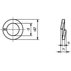 TOOLCRAFT B5 D127:A2K 188667 pérová podložka vnitřní Ø: 5.1 mm M5 DIN 127 pružinová ocel 100 ks