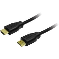 LogiLink HDMI kabel Zástrčka HDMI-A, Zástrčka HDMI-A 1.00 m černá CH0035 4K UHD HDMI kabel