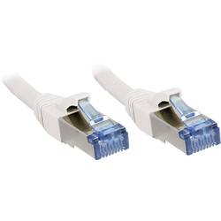 LINDY 47193 RJ45 síťové kabely, propojovací kabely CAT 6A S/FTP 1.50 m bílá s ochranou 1 ks