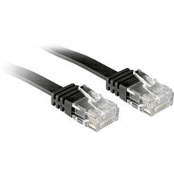 LINDY 47520 RJ45 síťové kabely, propojovací kabely CAT 6 U/UTP 0.30 m černá s ochranou 1 ks