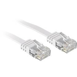 LINDY 47503 RJ45 síťové kabely, propojovací kabely CAT 6 U/UTP 3.00 m bílá s ochranou 1 ks