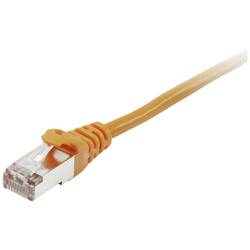 Equip 605573 RJ45 síťové kabely, propojovací kabely CAT 6 S/FTP 0.25 m oranžová pozlacené kontakty 1 ks