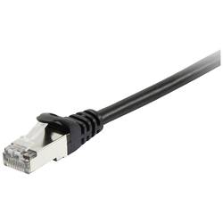Equip 605596 RJ45 síťové kabely, propojovací kabely CAT 6 S/FTP 10.00 m černá pozlacené kontakty 1 ks