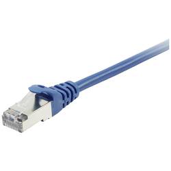 Equip 605630 RJ45 síťové kabely, propojovací kabely CAT 6 S/FTP 1.00 m modrá pozlacené kontakty 1 ks