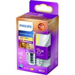 Philips Lighting 871951432419000 LED Energetická třída (EEK2021) D (A - G) E27 kapkový tvar 2.5 W = 25 W teplá bílá (Ø x d) 45 mm x 78 mm 1 ks