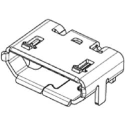 Molex Molex MOL Micro Solutions 1050170001 USB konektor microUSB B, 2000 ks