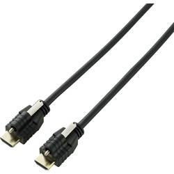 SpeaKa Professional HDMI kabel Zástrčka HDMI-A, Zástrčka HDMI-A 2.00 m černá SP-9784184 4K UHD, Audio Return Channel, pozlacené kontakty, lze šroubovat HDMI