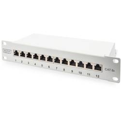 Digitus DN-91612S-EA-G 12 portů síťový patch panel 254 mm (10) CAT 6A 1 U osazený