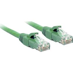 LINDY 48045 RJ45 síťové kabely, propojovací kabely CAT 6 U/UTP 0.30 m zelená s ochranou 1 ks