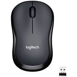 Logitech M220 Silent optická drátová myš, bezdrátový, 3 tlačítko, 1000 dpi, černá