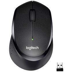 Logitech M330 Silent Plus optická drátová myš, bezdrátový, 3 tlačítko, 1000 dpi, černá