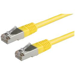 Value 21.99.1332 RJ45 síťové kabely, propojovací kabely CAT 6 S/FTP 1.00 m žlutá dvoužilový stíněný 1 ks