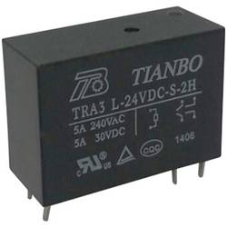 Tianbo Electronics TRA3 L-24VDC-S-2H, 1366505 relé do DPS, monostabilní, 1 cívka, 30 V/DC, 240 V/AC, 8 A, 1 ks