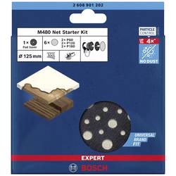 Bosch Accessories EXPERT M480 2608901202 sada brusných sítí s otvory Zrnitost 80, 80, 120, 120, 180, 180 (Ø) 125 mm 7 ks