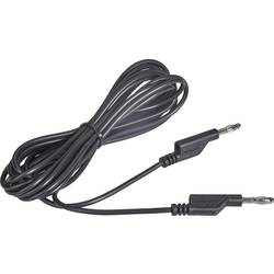 VOLTCRAFT MS5/SW měřicí kabel lamelová zástrčka 4 mm lamelová zástrčka 4 mm 5.00 m černá 1 ks