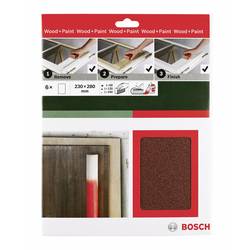 Bosch Accessories Universal Remove Prepare Finish 2609256C39 sada ručního brusného papíru Zrnitost 60, 120, 240 (d x š) 230 mm x 280 mm 1 sada