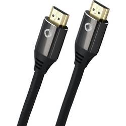 Oehlbach HDMI kabel Zástrčka HDMI-A, Zástrčka HDMI-A 0.75 m černá D1C92489 8K UHD, pozlacené kontakty HDMI kabel