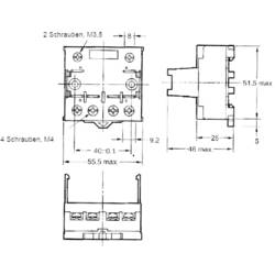 Omron P7LF-06 patice pro relé Omron řada G7L , (d x š x v) 55.5 x 56.5 x 35.2 mm, 1 ks