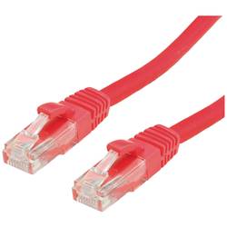 Value 21.99.1061 RJ45 síťové kabely, propojovací kabely CAT 6 U/UTP 5.00 m červená (jasná) nestíněný, bez halogenů, samozhášecí 1 ks