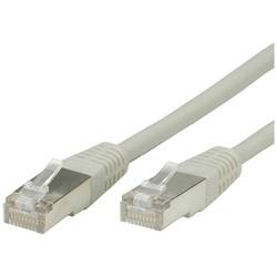 Value 21.99.0801 RJ45 síťové kabely, propojovací kabely CAT 6 S/FTP 1.00 m šedá dvoužilový stíněný 1 ks