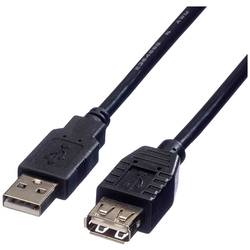 Roline USB kabel USB 2.0 USB-A zástrčka, USB-A zásuvka 1.80 m černá stíněný 11.02.8948