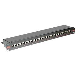 Roline 24 portů síťový patch panel 483 mm (19) CAT 6 1 U černá