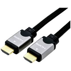 Roline HDMI kabel Zástrčka HDMI-A, Zástrčka HDMI-A 1.50 m vícebarevná 11.04.5856 4K UHD, dvoužilový stíněný HDMI kabel