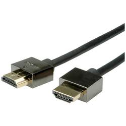 Roline HDMI kabel Zástrčka HDMI-A, Zástrčka HDMI-A 1.50 m černá 11.04.5596 stíněný HDMI kabel