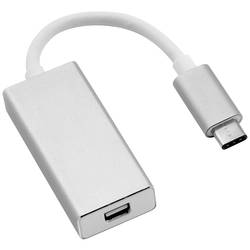 Roline 12.03.3225 USB-C® / Mini-DisplayPort kabelový adaptér [1x USB-C® zástrčka - 1x mini DisplaPort zásuvka] stříbrná (metalíza) 0.10 m