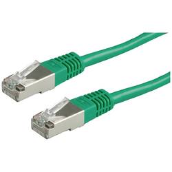 Value 21.99.1333 RJ45 síťové kabely, propojovací kabely CAT 6 S/FTP 1.00 m zelená dvoužilový stíněný 1 ks