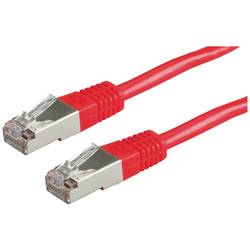 Value 21.99.1331 RJ45 síťové kabely, propojovací kabely CAT 6 S/FTP 1.00 m červená (jasná) dvoužilový stíněný 1 ks