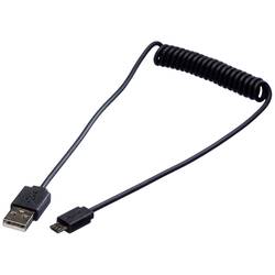 Roline USB kabel USB 2.0 USB-A zástrčka, USB Micro-B zástrčka 1.00 m černá stíněný 11.02.8317