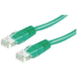 Value 21.99.1563 RJ45 síťové kabely, propojovací kabely CAT 6 U/UTP 5.00 m zelená nestíněný 1 ks