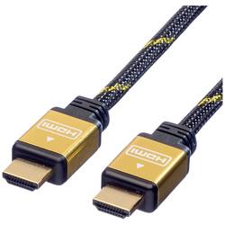 Roline HDMI kabel Zástrčka HDMI-A, Zástrčka HDMI-A 3.00 m vícebarevná 11.04.5503 4K UHD, dvoužilový stíněný, pozlacené kontakty HDMI kabel