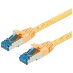 Value 21.99.1932 RJ45 síťové kabely, propojovací kabely CAT 6A S/FTP 2.00 m žlutá dvoužilový stíněný, bez halogenů, samozhášecí 1 ks