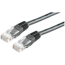 Value 21.99.1555 RJ45 síťové kabely, propojovací kabely CAT 6 U/UTP 3.00 m černá nestíněný 1 ks