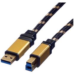 Roline USB kabel USB 3.2 Gen1 (USB 3.0 / USB 3.1 Gen1) USB-A zástrčka, USB-B zástrčka 0.80 m vícebarevná stíněný 11.02.8900