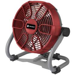 TOOLCRAFT TAWB-200 Akumulátorový ventilátor, 26 W, (Ø x v) 275 mm x 350 mm, červená, šedá, černá, TO-7471884