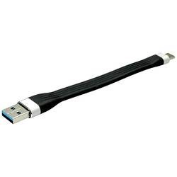 Roline USB kabel USB 3.2 Gen1 (USB 3.0 / USB 3.1 Gen1) USB-A zástrčka, USB-C ® zástrčka 11 cm černá 11.02.9014