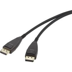 Renkforce DisplayPort kabel Konektor DisplayPort, Konektor DisplayPort 30.00 m černá RF-3770964 8K UHD, pozlacené kontakty Kabel DisplayPort