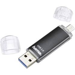 Hama FlashPen Laeta Twin USB paměť pro smartphony/tablety černá 32 GB USB 3.2 (Gen 1x1) , microUSB 2.0