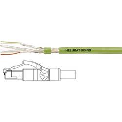 Helukabel 806619 RJ45 síťové kabely, propojovací kabely CAT 6A S/FTP 1.00 m zelená krytí PUR, stínění pletivem, fóliové stínění, flexibilní vnitřní vodič 1 ks