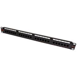 Roline 24 portů síťový patch panel 483 mm (19) CAT 5e 1 U černá