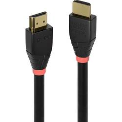 LINDY HDMI kabel Zástrčka HDMI-A, Zástrčka HDMI-A 15.00 m černá 41072 4K UHD, pozlacené kontakty HDMI kabel