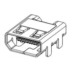 Molex 467651001 HDMI konektor zásuvka Pólů: 19 1 ks Tape on Full reel