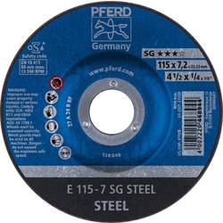 PFERD 62211626 Sg Steel brusný kotouč lomený Průměr 115 mm Ø otvoru 22.23 mm 10 ks
