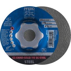 PFERD 64185115 Cc-Grind-Solid Sg Steel brusný kotouč Průměr 115 mm 10 ks